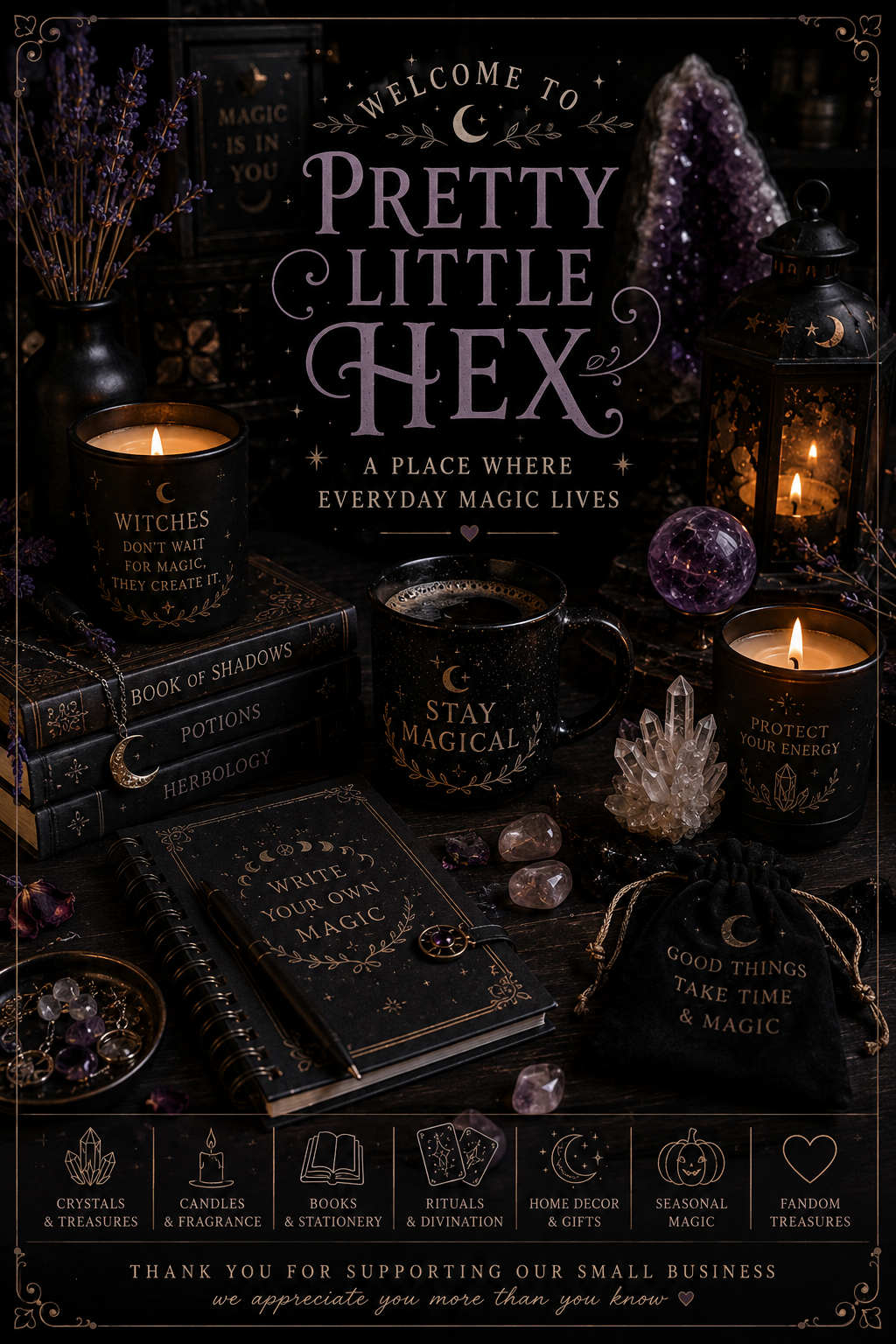Welcome to Pretty Little Hex: A Place Where Everyday Magic Lives 🖤✨