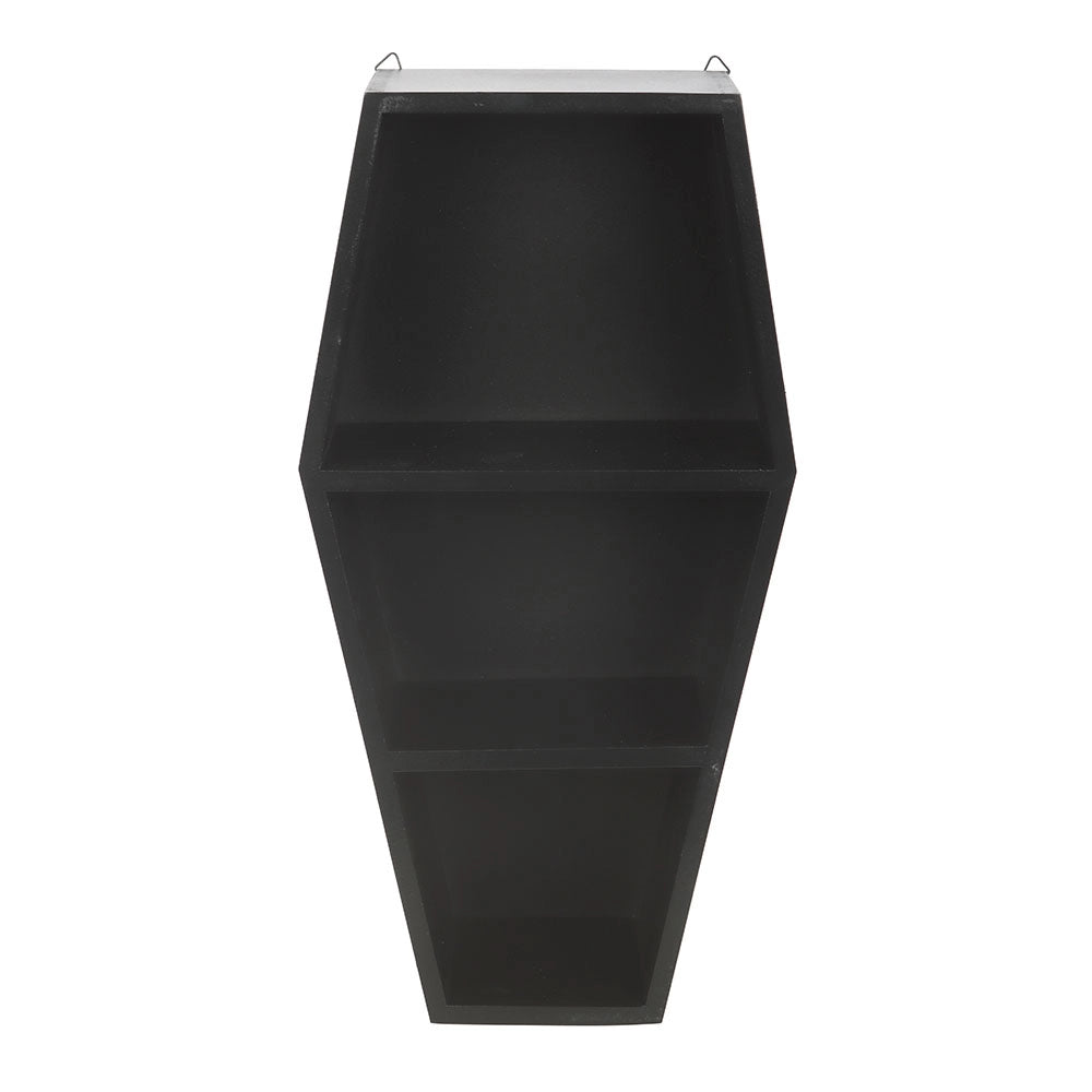 40cm Black Coffin Shelf