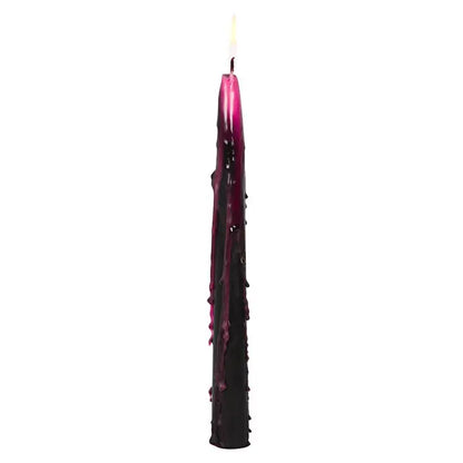 Set of 4 Gothic Pink Vampire Tears Bleeding Halloween Taper