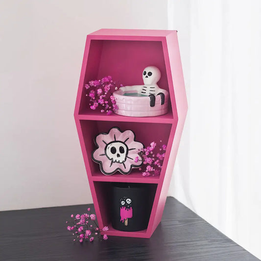40cm Hot Pink Coffin Shelf