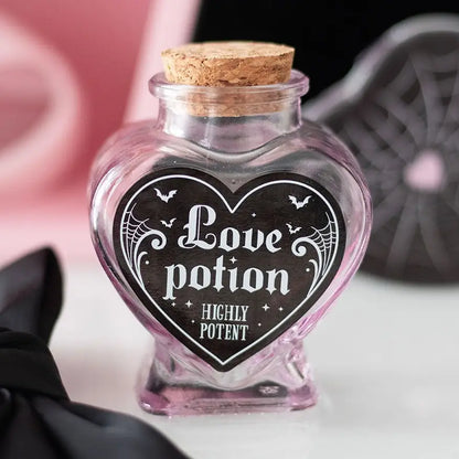 Love Potion Decorative Glass Heart Potion Bottle