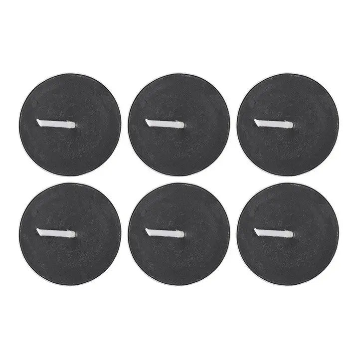 Set of 6 Black Dark Romance Opium Tealight Candles