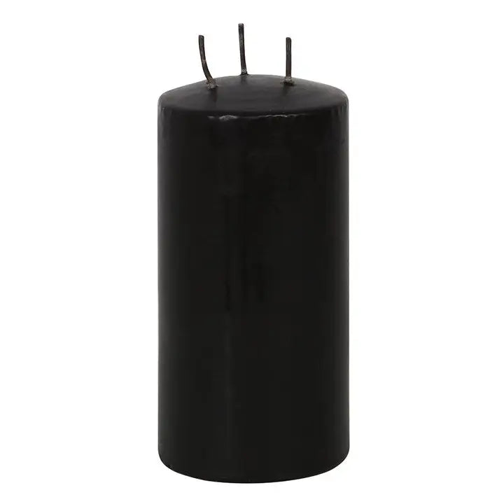 Large Pink Gothic Vampire Tears Bleeding Pillar Candle