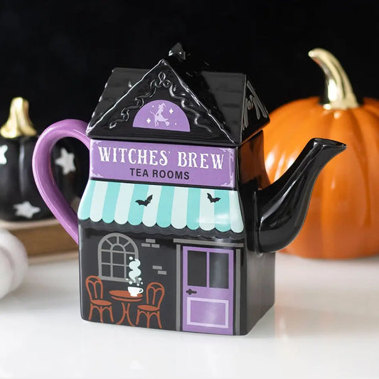 Witches' Brew Tea Room Halloween Teapot