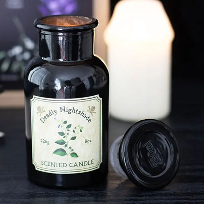 Deadly Nightshade Gothic Apothecary Candle