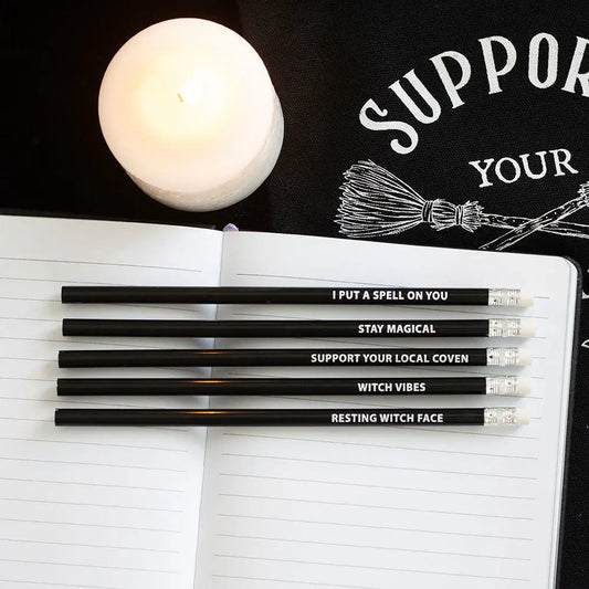 Pack of 5 Witchy Pencils