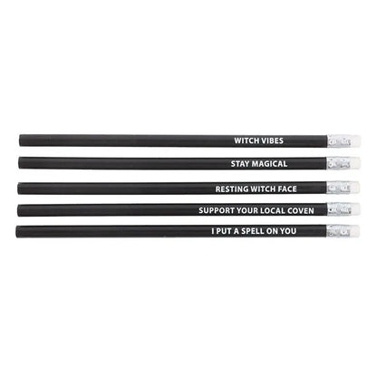 Pack of 5 Witchy Pencils
