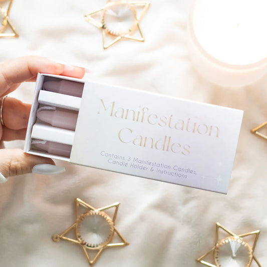 3 Manifestation Spell Candles in A Box