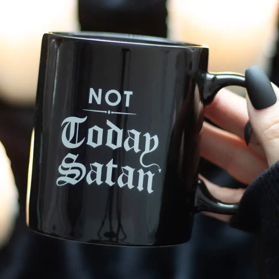 Gothic Not Today Satan Mug