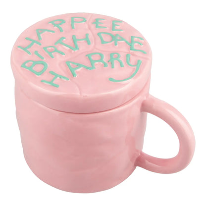 Happee Birthdae Cake Mug with Lid