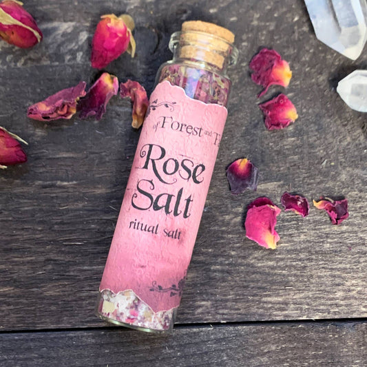 Rose Ritual Salt • Enchanted Salt For Spell Work• Witchcraft