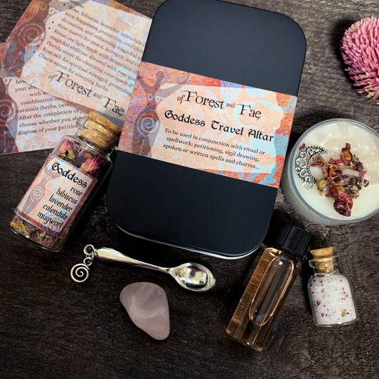 Goddess Travel Altar • Witch Kit For Manifestation & Spells