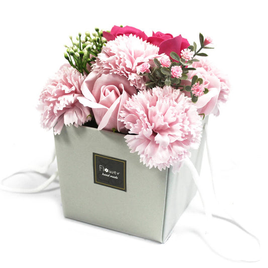 Soap Flower Bouquet - Pink Rose & Carnation