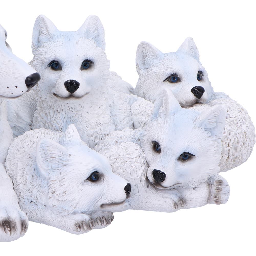 Pups Protection Mother Wolf and Cubs Figurine 20.5cm