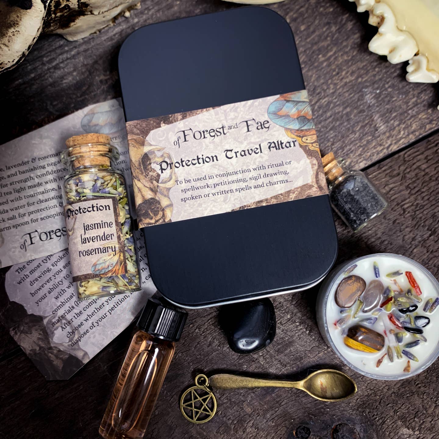 Protection Travel Altar • Witch Kit For Rituals & Spells Diy
