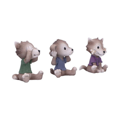 Three Wise Werewolf Collectible Figurines 7.5cm