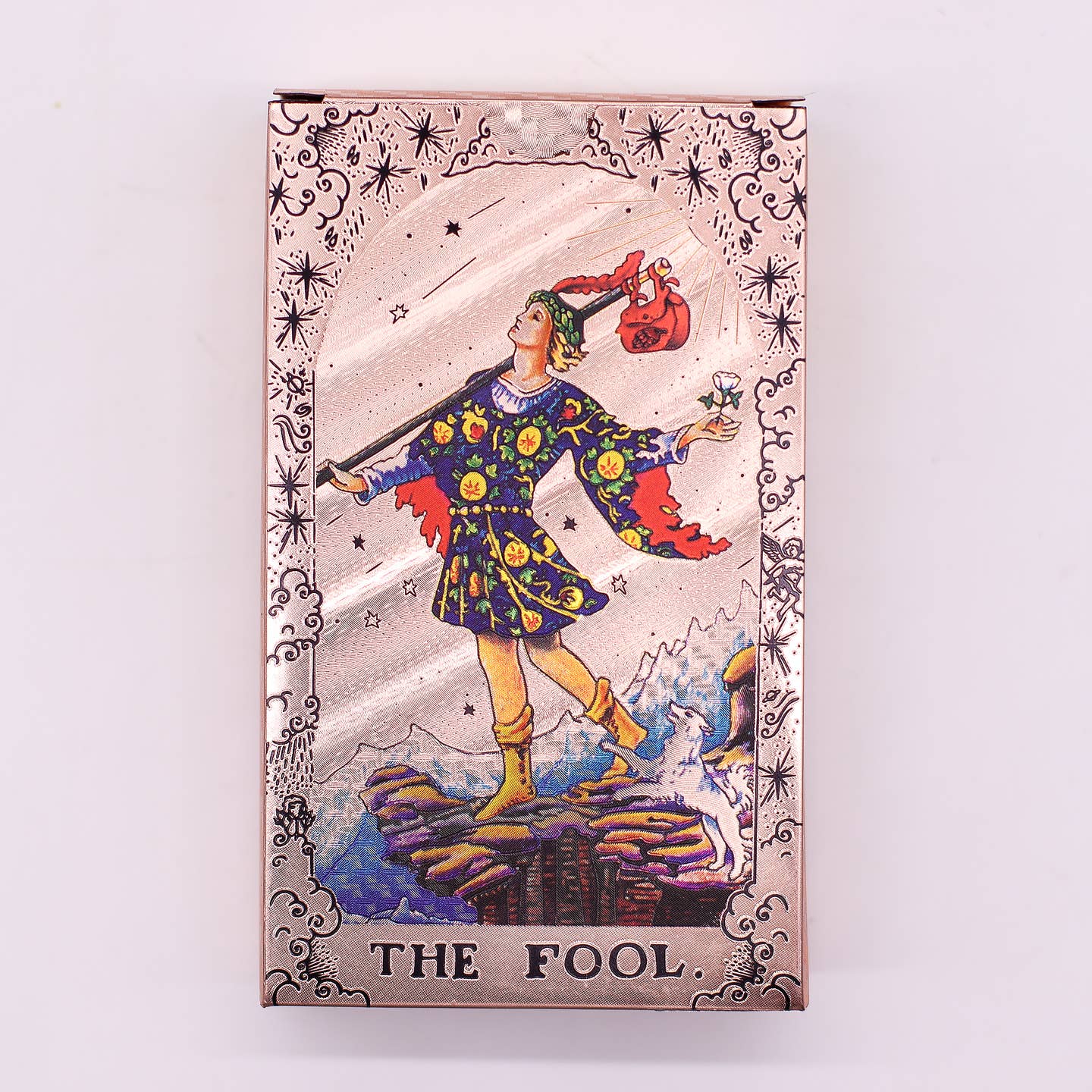 Tarot Card Set Rose Gold Foil - Moon Phase - with Booklet