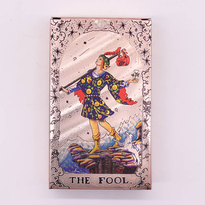 Tarot Card Set Rose Gold Foil - Moon Phase - with Booklet