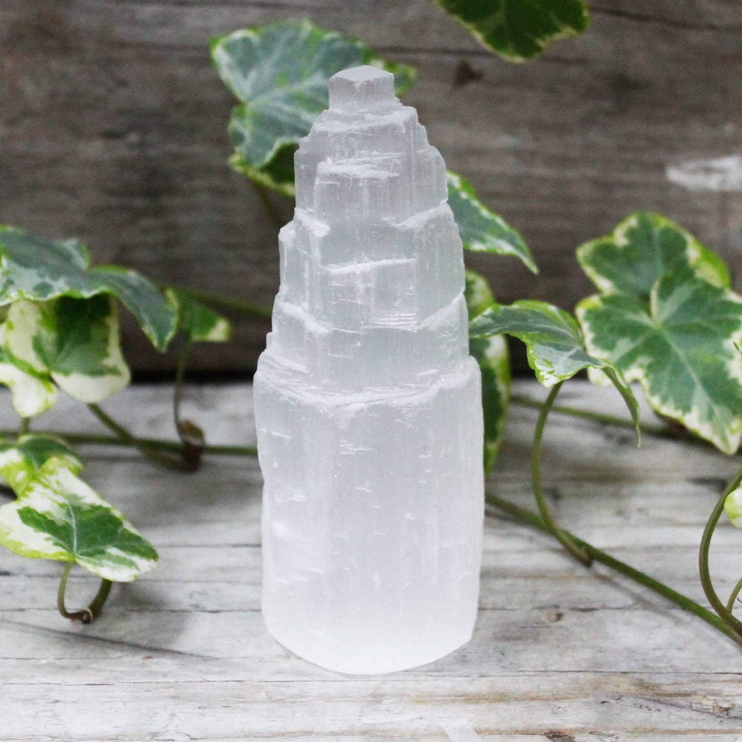 Natural Selenite Tower - 10 cm