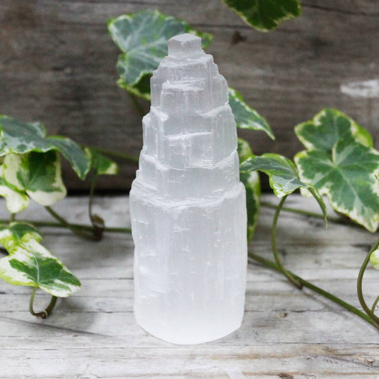 Natural Selenite Tower - 10 cm