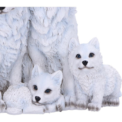 Protected Pups Wolf and Cubs Figurine