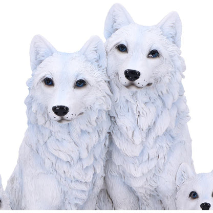 Protected Pups Wolf and Cubs Figurine