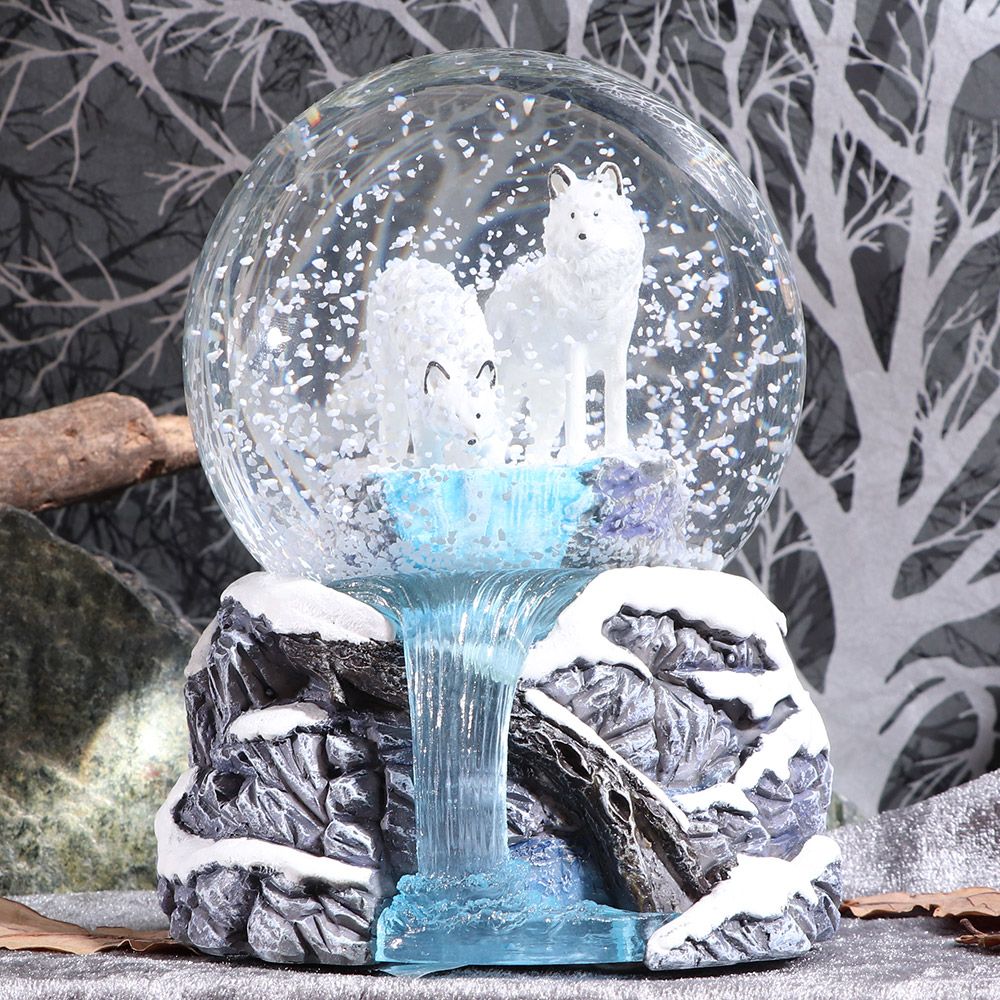Lisa Parker Warriors of Winter Wolf Snowglobe